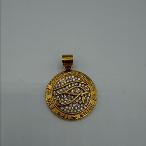 Gold Eye of Horus Pendant